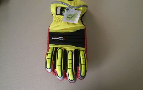 Ringer&#039;s gloves zero barrier one w/kevlar palm glove hi vis for sale