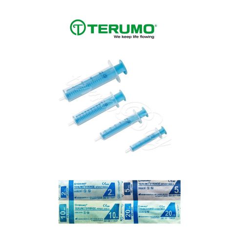 20ml Terumo 2-part Medical Sterile Syringes 6% Luer / Packs x10 / CE Marked