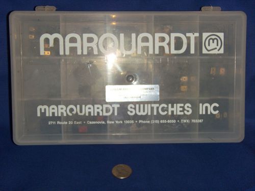 MARQUARDT  Plastic Bin with 36 Assorted Switches  - Rockers and others