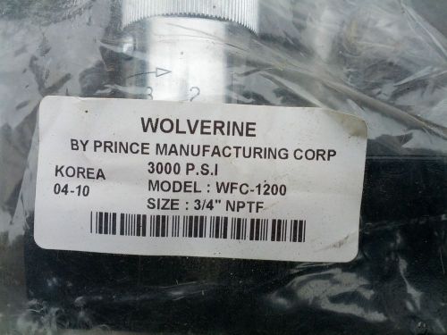 3/4 npt 25 gpm prince wfc-1200 inline flow control (2 available) for sale