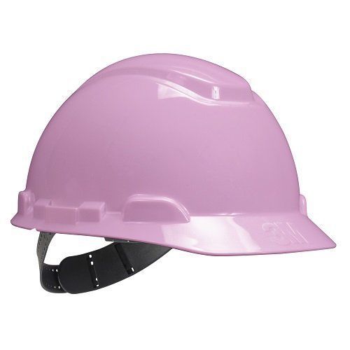 3M 10078371665347 Hard Hat, 4-Point Pinlock Suspension H-713, Adjustable, Pink