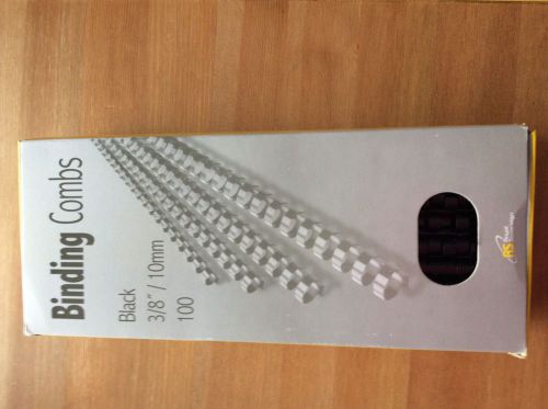 Binding Combs Black 3/8&#034; /  10 mm (3 boxes of 100)