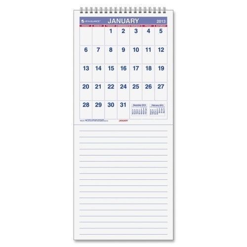 At-A-Glance Mini Monthly Wall Calendar with Erasable Backer