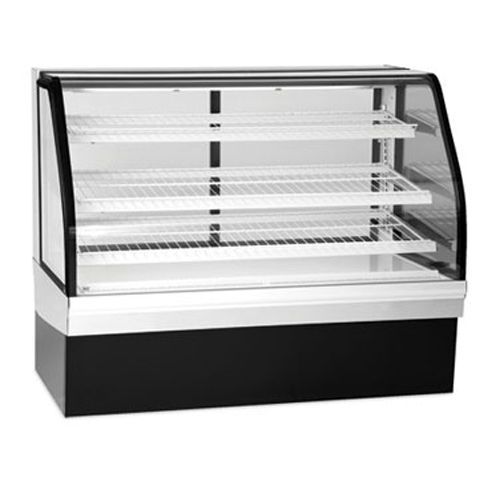 Federal ecgr-77 bakery display case, refrigerated, tilt out curved glass, 77&#034; lo for sale