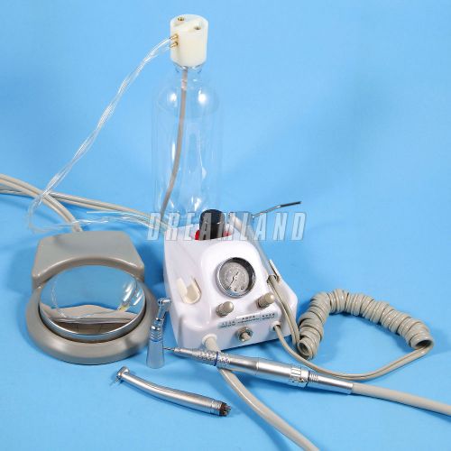 Dental turbine unit 4-h handpiece adaptor + high and low speed handpieces for sale