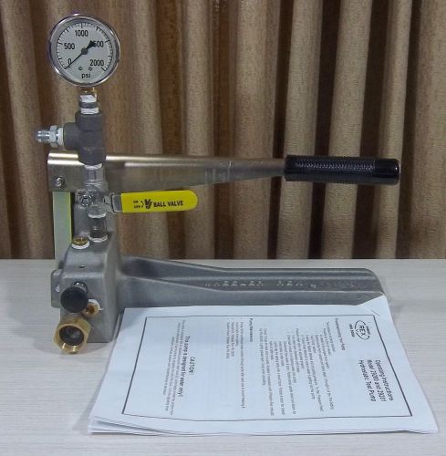 Wheeler-rex 29201 hand operated hydrostatic test pump 2000 psi for sale