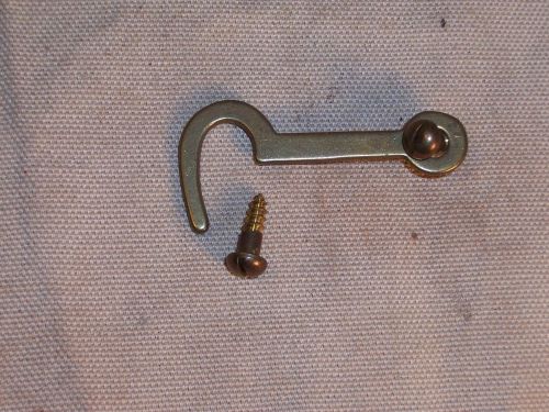 Antique brass hook and eye type latches catches for boxes small doors furniture for sale