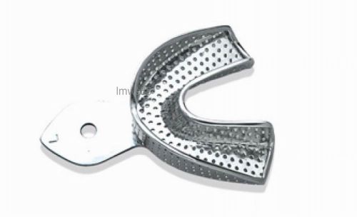 5PCS KangQiao Dental Stainless steel Impression Tray 1# lower perforated