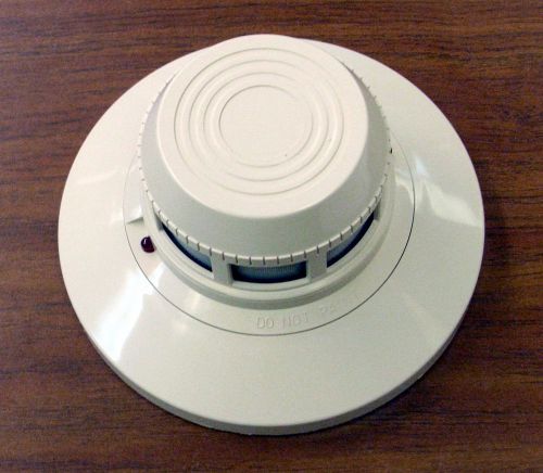 System sensor model 2451 photelectric smoke detector w/base and skirt for sale