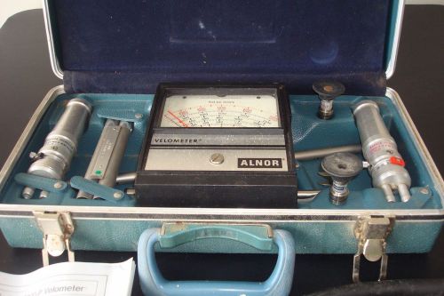 Alnor Velometer Series 6000-P Air Velocity Meter With Case &amp; Instructions