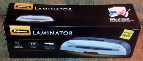 Fellowes saturn 2 95 9.5&#034; thermal/cold laminator laminating machine w/10 pouches for sale