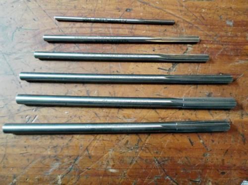REAMERS HSS MACHINE  MILL CUTTING TOOLS 6 CLOSE TO NEW