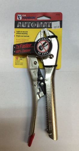 Ch hanson 10110 10&#034; automatic locking pliers - straight jaw for sale