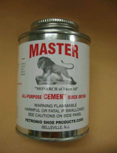 Master all purpose cement 8 oz brush in can - contact cement- shoe repair glue for sale