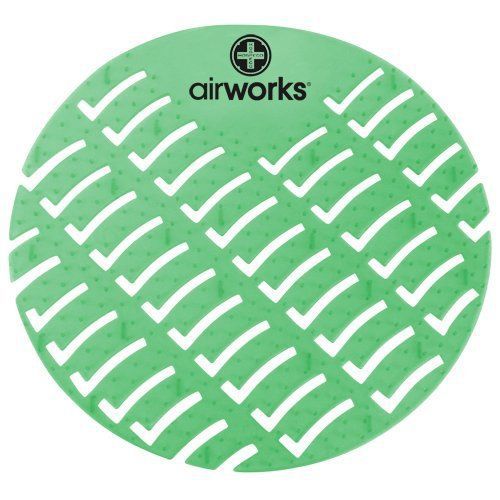 Hospeco Airworks AWUS005-BX Dark Green Evergreen Urinal Screen (Box of 10)