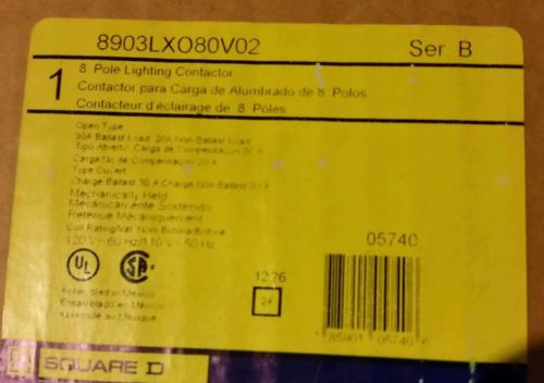 Square D Lighting Contactor 8903LG80V02 *NIB*