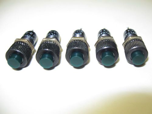 (5) Vintage Sylvania SM-10-37 Panel Mount Indicator Lights Steampunk