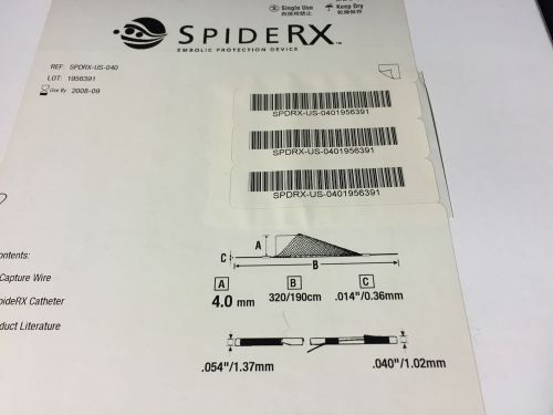 ev3™ SPDRX-US-040 SpideRX™ 4.0mm x 320/190cm x 0.014&#034; / 0.36mm