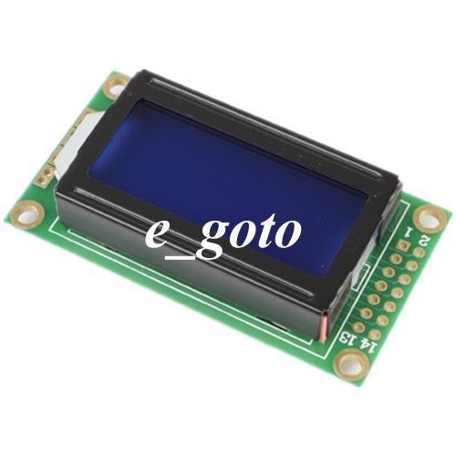 Blue LCD0802 Character Display Module 5V 0802 for Arduino Raspberry pi Mega UNO