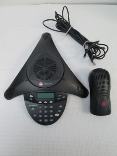 Polycom Soundstation 2 Conference Phone 2201-16000-001 w/ power wall module