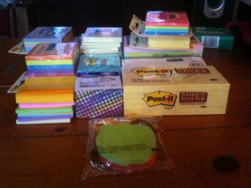 Huge Lot of Mixed Post-It/Sticky Notes 4,796 IN ALL