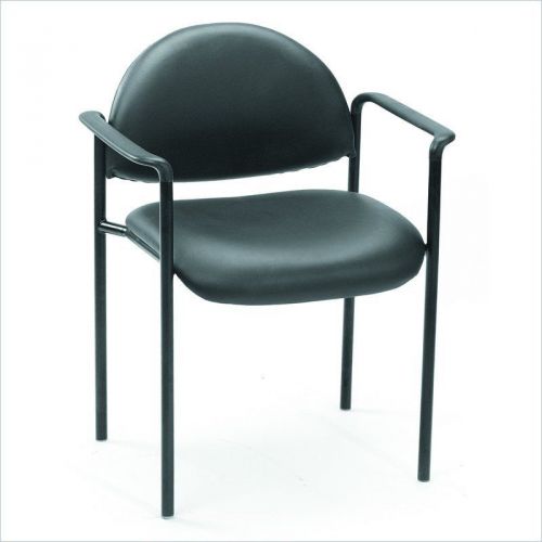 New Black Caressoft Reception Side Guest Visitor Waiting Room Office Chairs