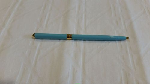 Tiffany &amp; Co. Ballpoint Purse Pen Tiffany Blue/Gold Excellent Condition
