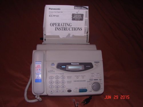 Panasonic KX-FP101 Compact PLAIN PAPER Fax and Copy Machine