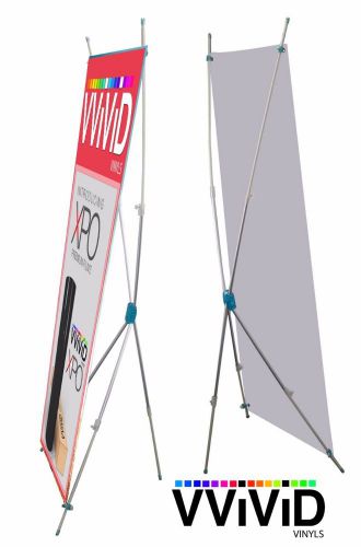 X banner stand commercial sign display telescopic up to 31&#034; x 71&#034; + bag  CL-X-C