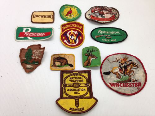 11 Patches Browning Remington Victor Trapping Winchester Hunting Gun Ammo shoot