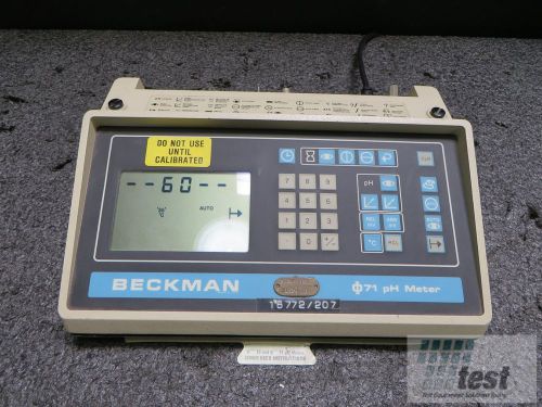 Beckman 71 PH Meter A/N 24970 SE