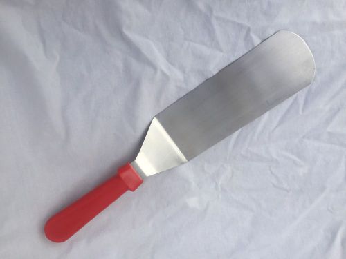 14.5&#034;  commercial solid turner / spatula stainless steel one red  &#034;kosher mark&#034; for sale
