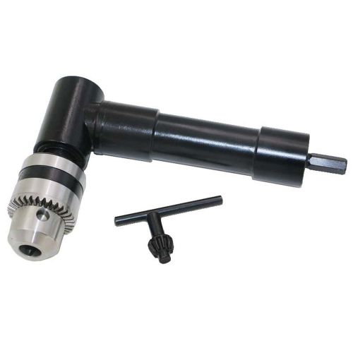 Useful metal head right angle drill attachment bit 3/8 chuck key adaptor for sale