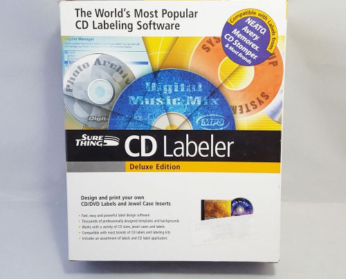 SureThing CD/DVD Labeling Kit Software Deluxe Edition Music CD DVD Games