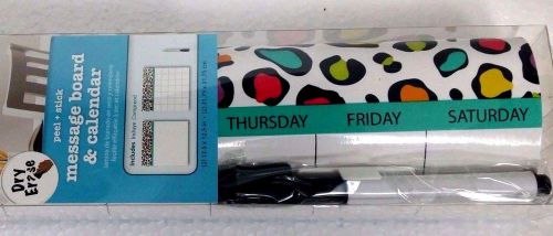 1 Message Board and 1 Calendar &amp; Marker Dry Erase Multi-Color Dots My Style NEW