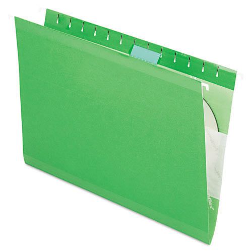Pendaflex 415315bgr Hanging Folder, Reinforced, Bright Green, 1/5 Tab, Legal, 2