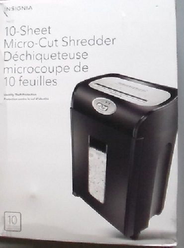 Insignia 10-Sheet Micro-Cut Shredder - NS-PS10MC
