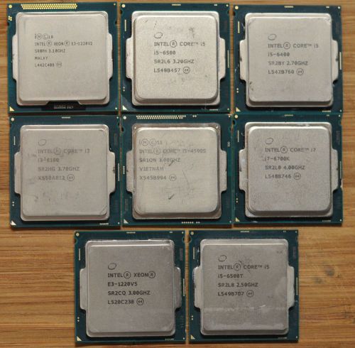 Wholesale Lot of (8) Intel i3 i5 i7 XEON CPU PARTS AS-IS Processors REPAIR ONLY