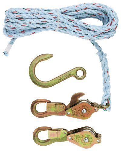 Klein tools h1802-30ssr block &amp; tackle, w/ guarded snap &amp; swivel hooks &amp; rope for sale