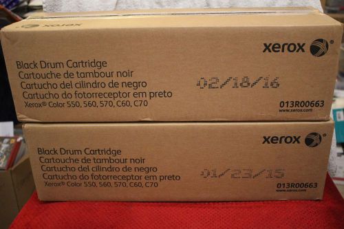2 XEROX Color Press 550 560 570 C60 C70 Black Drum Cartridge 013R00663