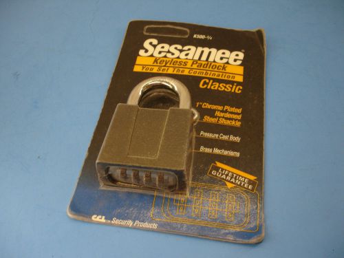 NEW CCL Security Products Sesame K500-3/4 Keyless Padlock Combination