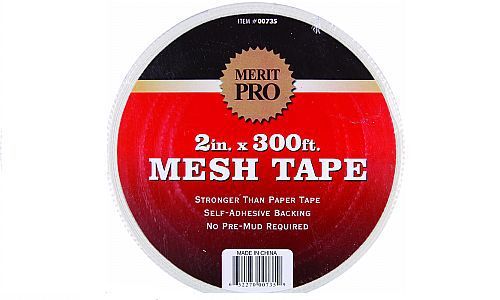 2&#034; x 300&#039; WHITE SELF ADHESIVE MESH TAPE- Merit Pro- 24 Rolls of Tape $130.00