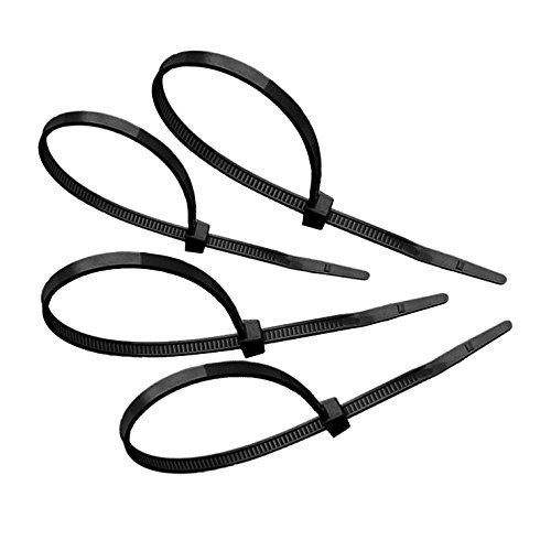 Tach-It 8&#034; x 18 Lb Tensile Strength UV Black Protected Cable Tie (Pack of 1000)