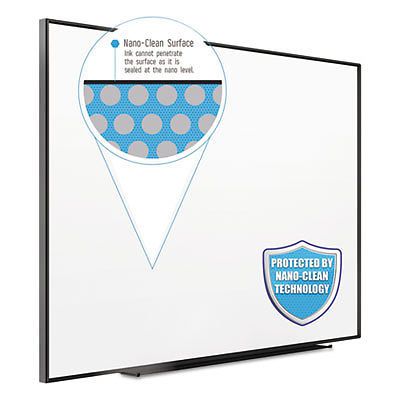 Fusion Nano-Clean Magnetic Whiteboard, 48 x 36, Silver Frame, Sold as 1 Each