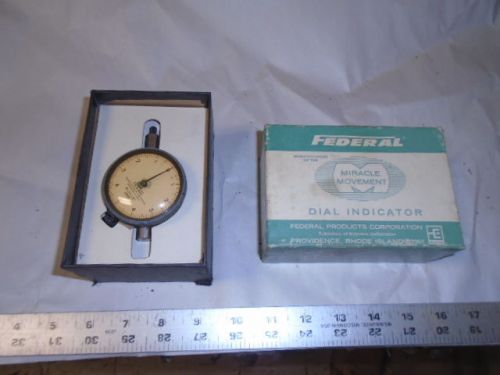MACHINIST TOOLS LATHE MILL Machinist Federal Dial Indicator Gage Gauge in Box
