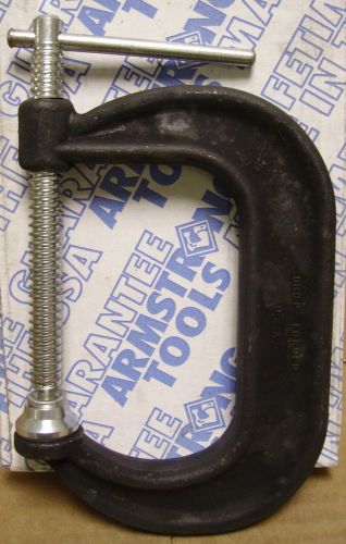 Armstrong #78-433 3&#034; deep throat c-clamp -new- made in usa for sale