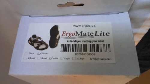 Ergomate lite  anti-fatigue matting soles system, brown, unisex size medium for sale