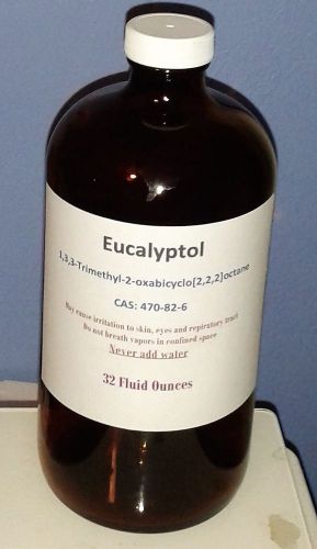 Eucalyptol High Purity Aroma Compound 32 fl oz 8-cineol 8-cineole limonene oxide