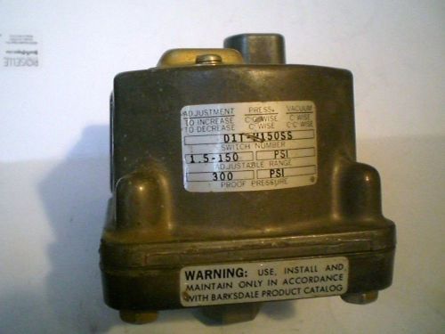 Barksdale - Part # D1T-M150SS - Pressure or Vacuum Actuated Switch 300 PSI