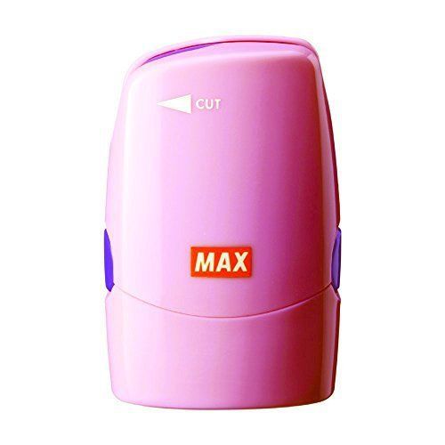 MAX SA-151RL/P Korokoro Keshikoro Your ID Roller Stamp with Letter Opener Pink